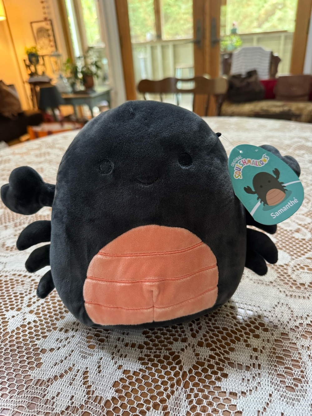 Squishmallows SAMANTHE The SCORPION 8" Plush, Black & Orange Scorpion, Desert